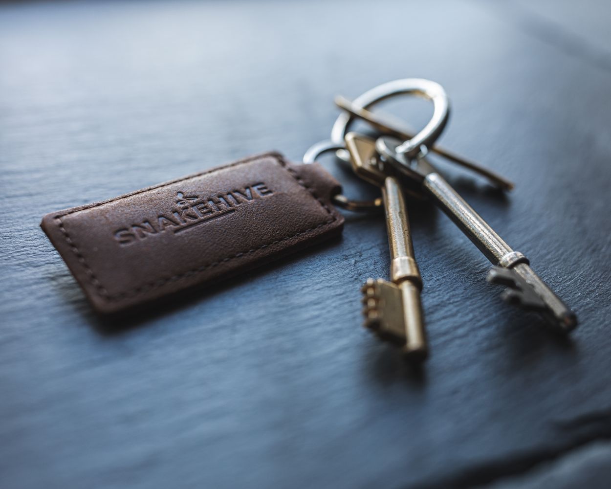 Vintage on sale leather keychain