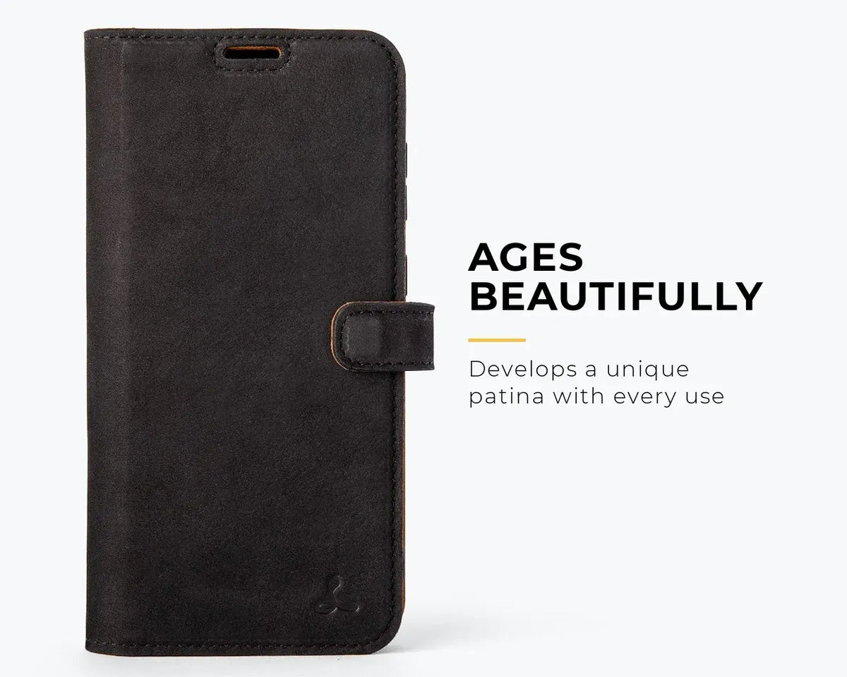 Snakehive Vintage Wallet Samsung Galaxy A37 - Vintage Leather Wallet Phone Case Samsung Galaxy A37 Vintage Leather Wallet Case | Snakehive