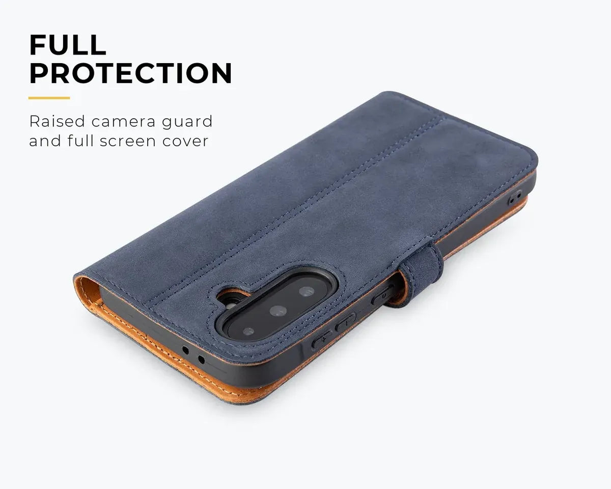 Snakehive Vintage Wallet Samsung Galaxy A37 - Vintage Leather Wallet Phone Case Samsung Galaxy A37 Vintage Leather Wallet Case | Snakehive