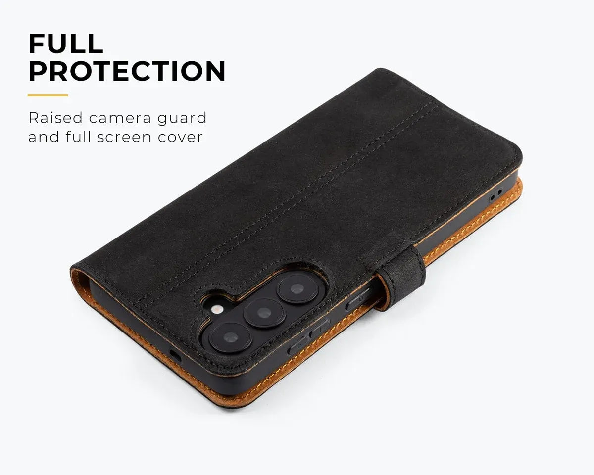 Snakehive Vintage Wallet Samsung Galaxy S26 Plus - Vintage Leather Wallet Phone Case Vintage Leather Wallet Case for Samsung Galaxy S26 Plus