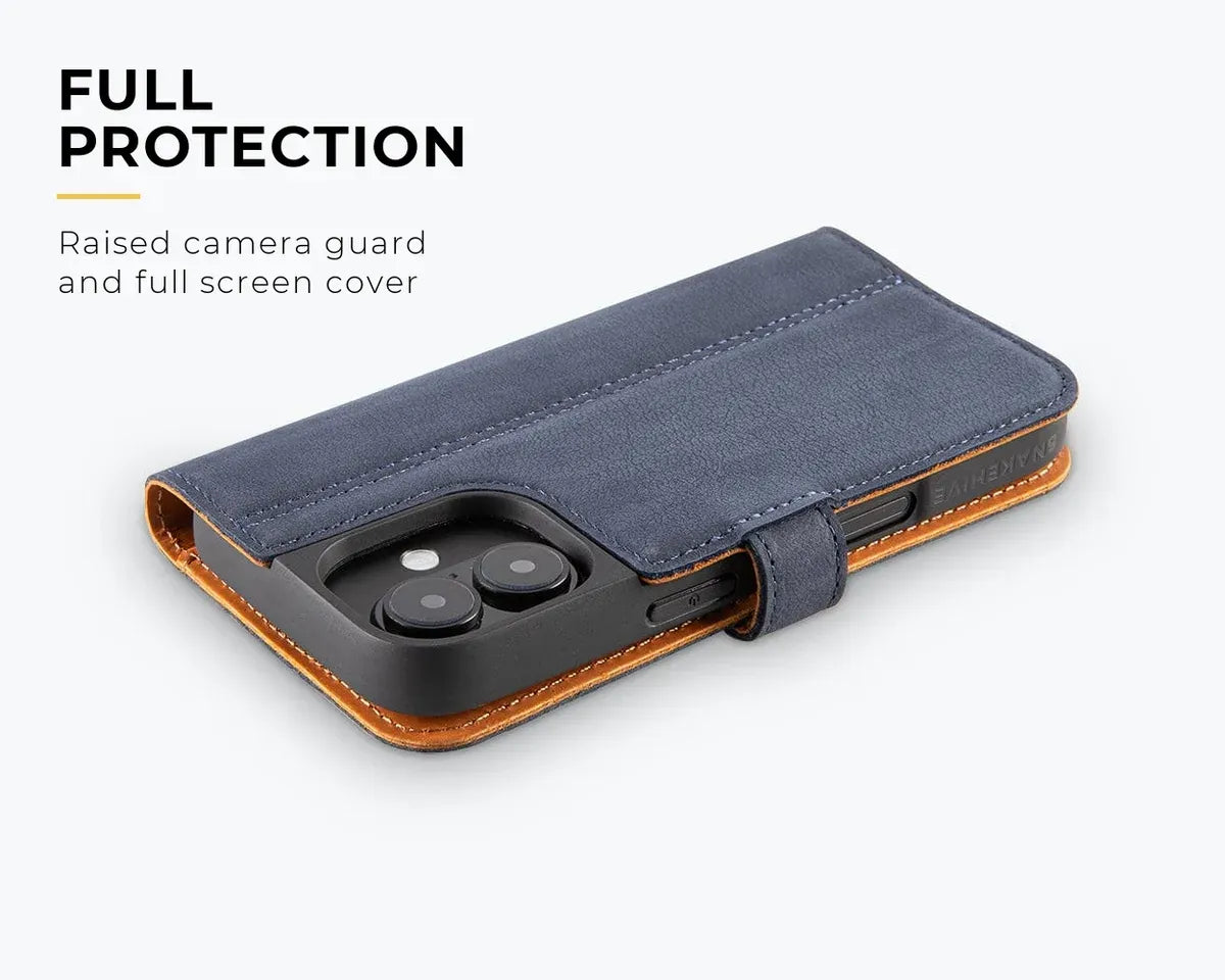 Snakehive Vintage Wallet Apple iPhone 16 - Vintage Leather Wallet Phone Case Vintage Leather Wallet Case for Apple iPhone 16