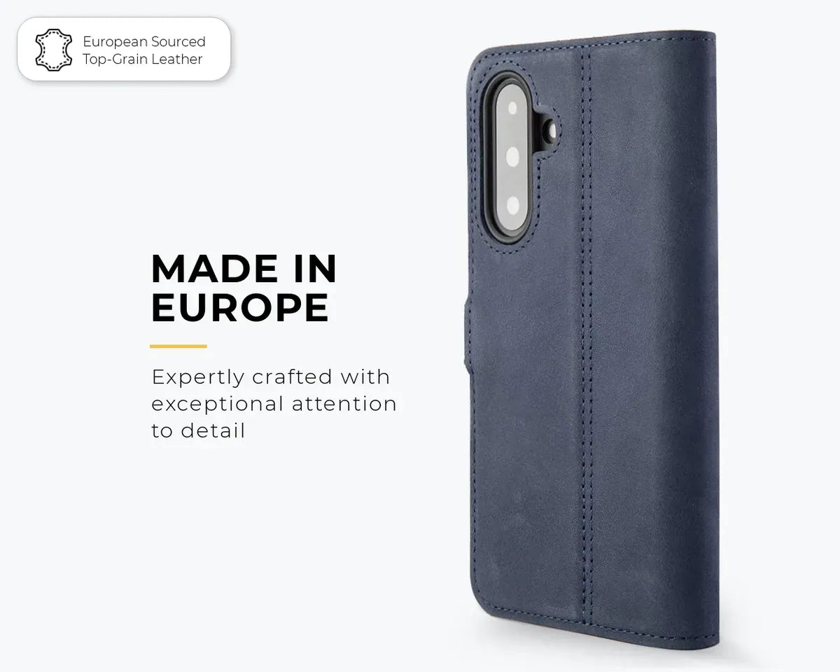 Snakehive Vintage Wallet Samsung Galaxy A37 - Vintage Leather Wallet Phone Case Samsung Galaxy A37 Vintage Leather Wallet Case | Snakehive