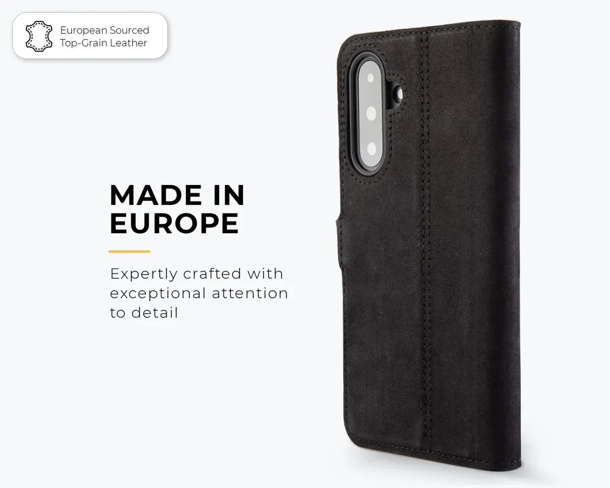 Snakehive Vintage Wallet Samsung Galaxy A37 - Vintage Leather Wallet Phone Case Samsung Galaxy A37 Vintage Leather Wallet Case | Snakehive