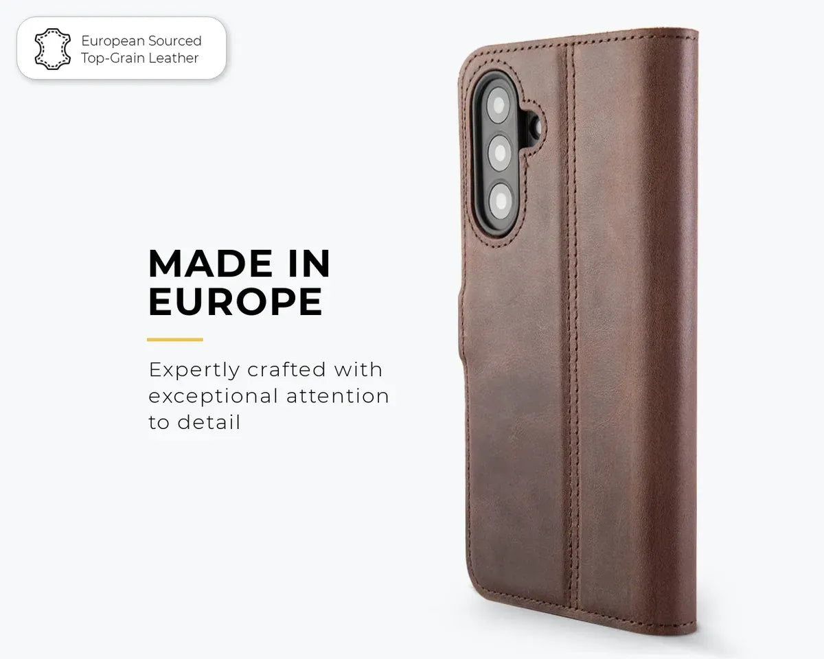 Snakehive Vintage Wallet Samsung Galaxy A57 - Vintage Leather Wallet Phone Case Samsung Galaxy A57 Vintage Leather Wallet Case | Snakehive