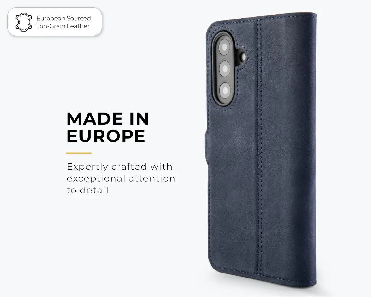 Snakehive Vintage Wallet Samsung Galaxy A57 - Vintage Leather Wallet Phone Case Samsung Galaxy A57 Vintage Leather Wallet Case | Snakehive