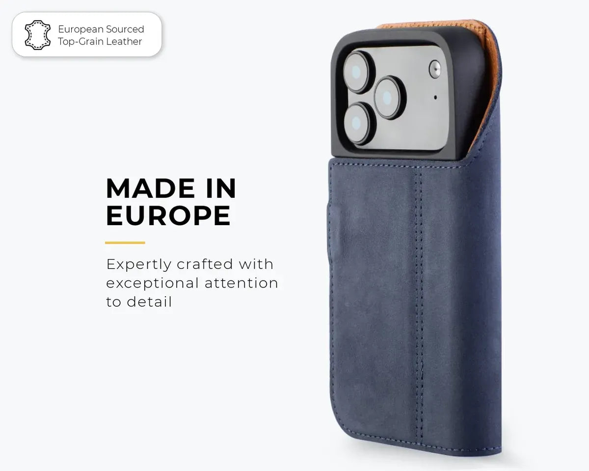 Snakehive Vintage Wallet Apple iPhone 17 Pro - Vintage Leather Wallet Phone Case Vintage Leather Wallet Case for Apple iPhone 17 Pro