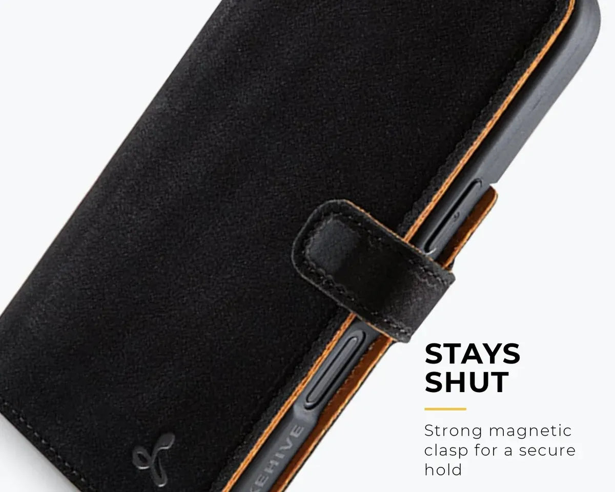 Snakehive Vintage Wallet Apple iPhone 16 - Vintage Leather Wallet Phone Case Vintage Leather Wallet Case for Apple iPhone 16