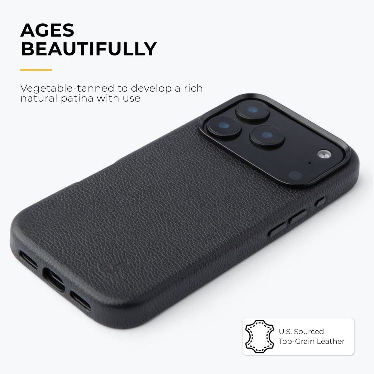 Snakehive Metro Bumper Case Apple iPhone 17 Pro  - Metro Slim Leather Phone Case Metro Slim Leather Phone Case for Apple iPhone 17 Pro