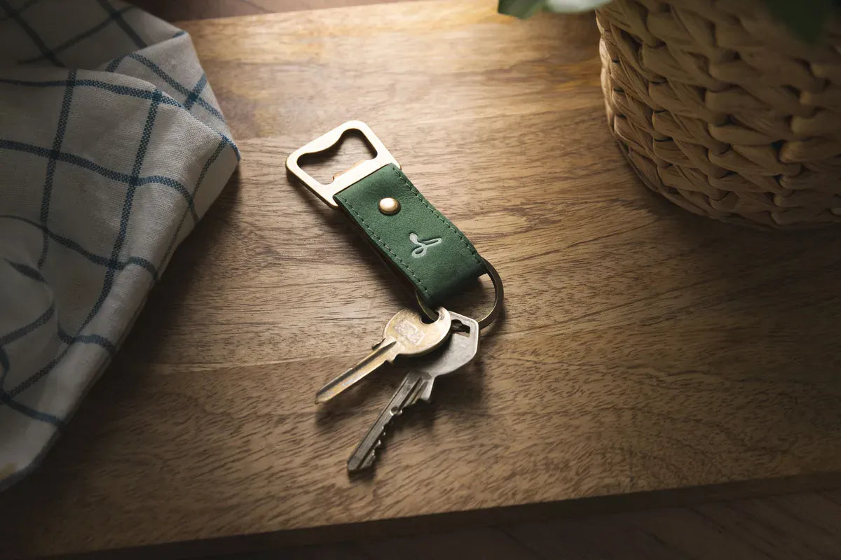 Snakehive Accessories Leather Bottle Opener Vintage Leather Bottle Opener | Leather Accessories