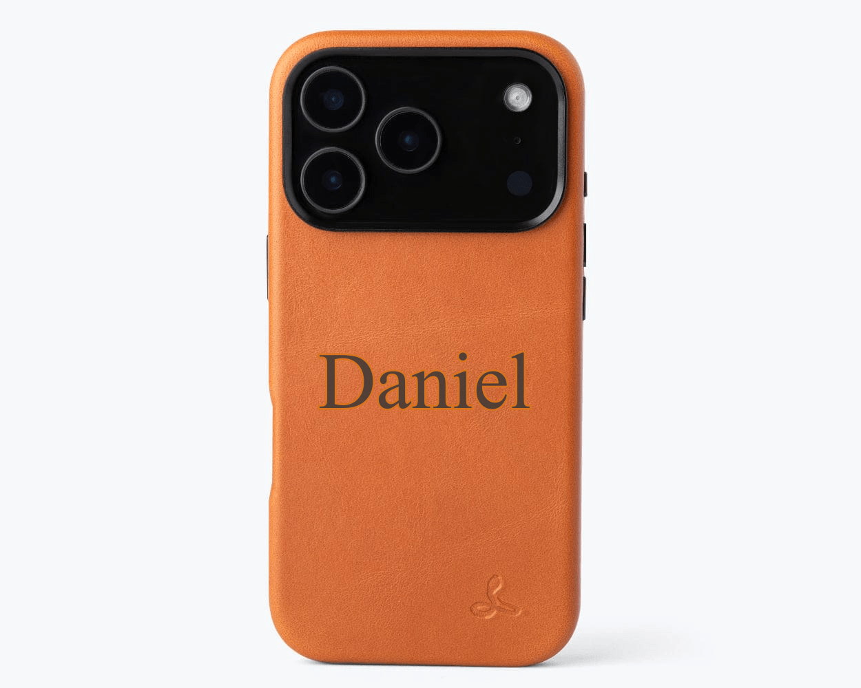 Personalised Slim Leather iPhone Case