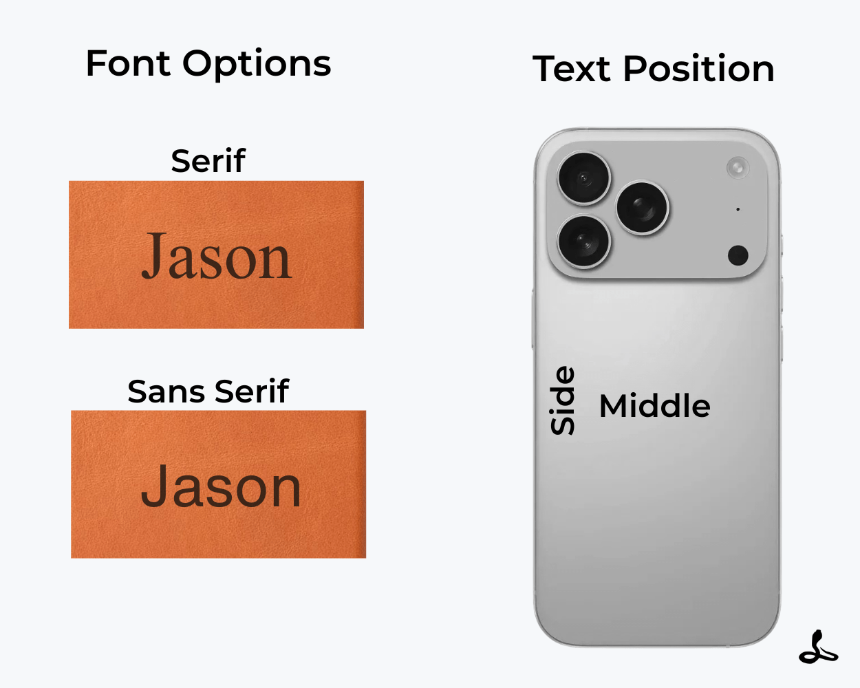 Personalised Slim Leather iPhone Case