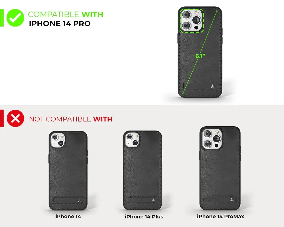 Snakehive UK Metro Case Apple iPhone 14 Pro - Metro Leather Phone Case Metro Leather Phone Case for Apple iPhone 14 Pro