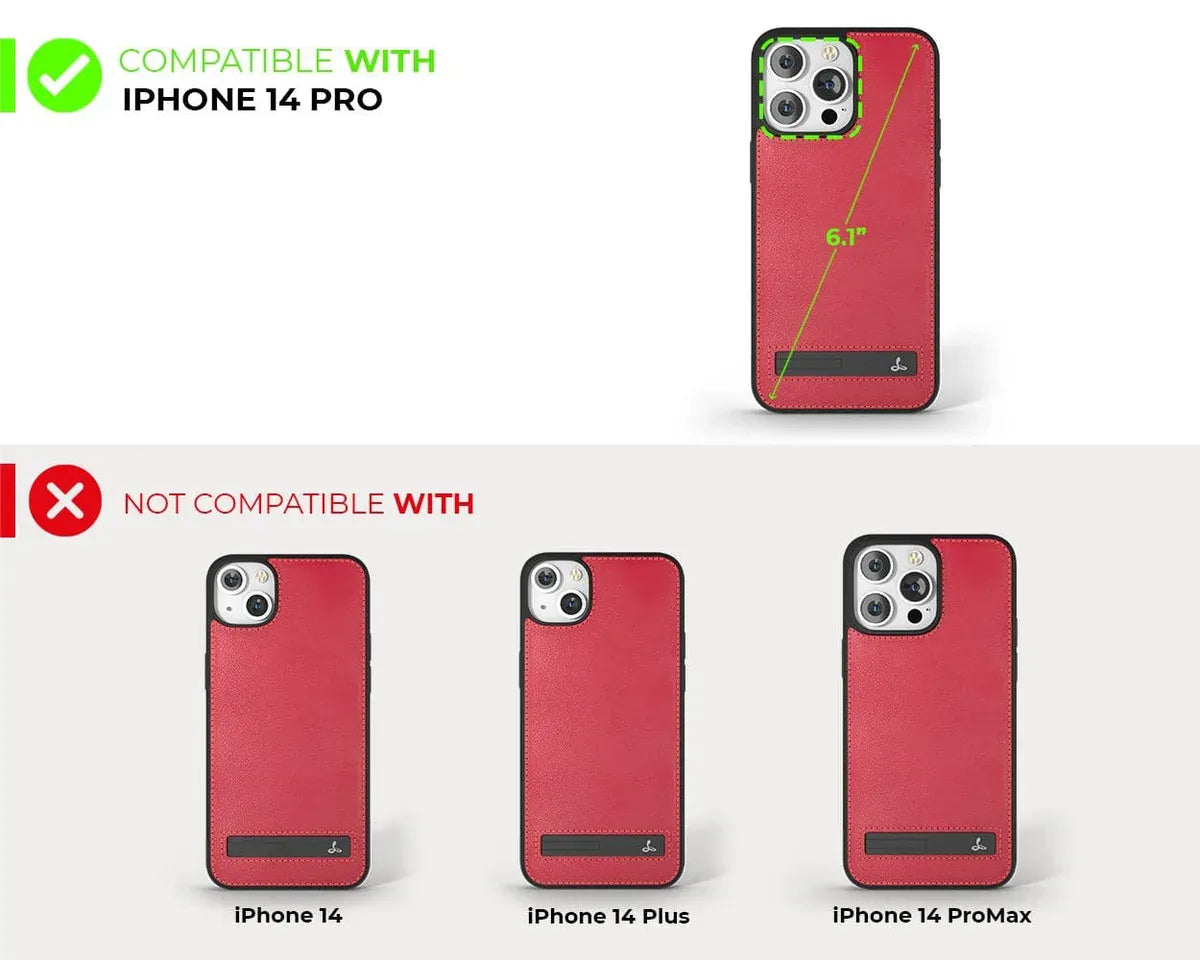 Snakehive UK Metro Case Apple iPhone 14 Pro - Metro Leather Phone Case Metro Leather Phone Case for Apple iPhone 14 Pro