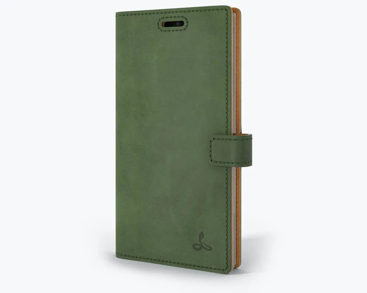Snakehive UK Vintage Wallet Samsung Galaxy Note 10 - Vintage Leather Wallet Phone Case Vintage Leather Wallet Case for Samsung Galaxy Note 10