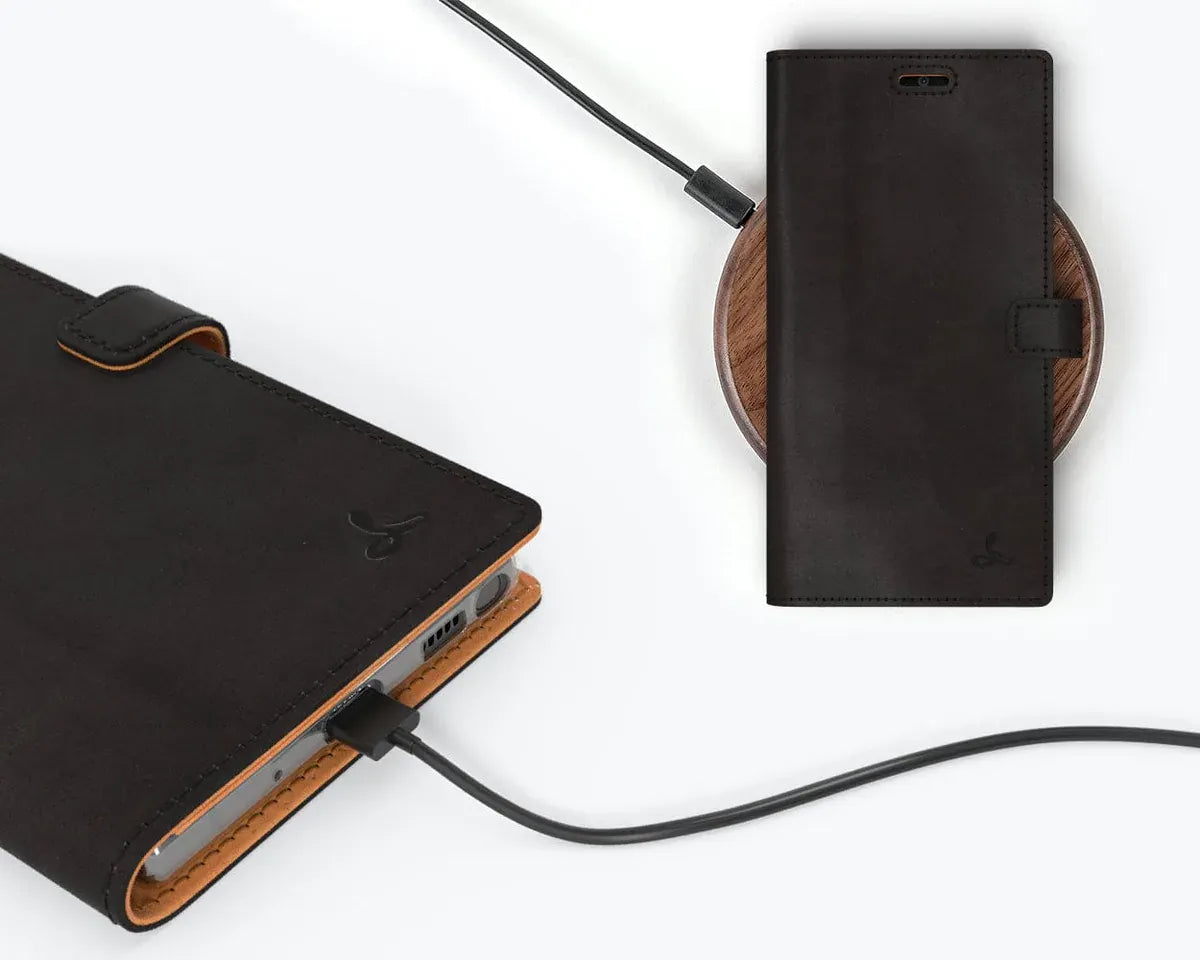 Snakehive UK Vintage Wallet Samsung Galaxy Note 20 - Vintage Leather Wallet Phone Case Vintage Leather Wallet Case for Samsung Galaxy Note 20