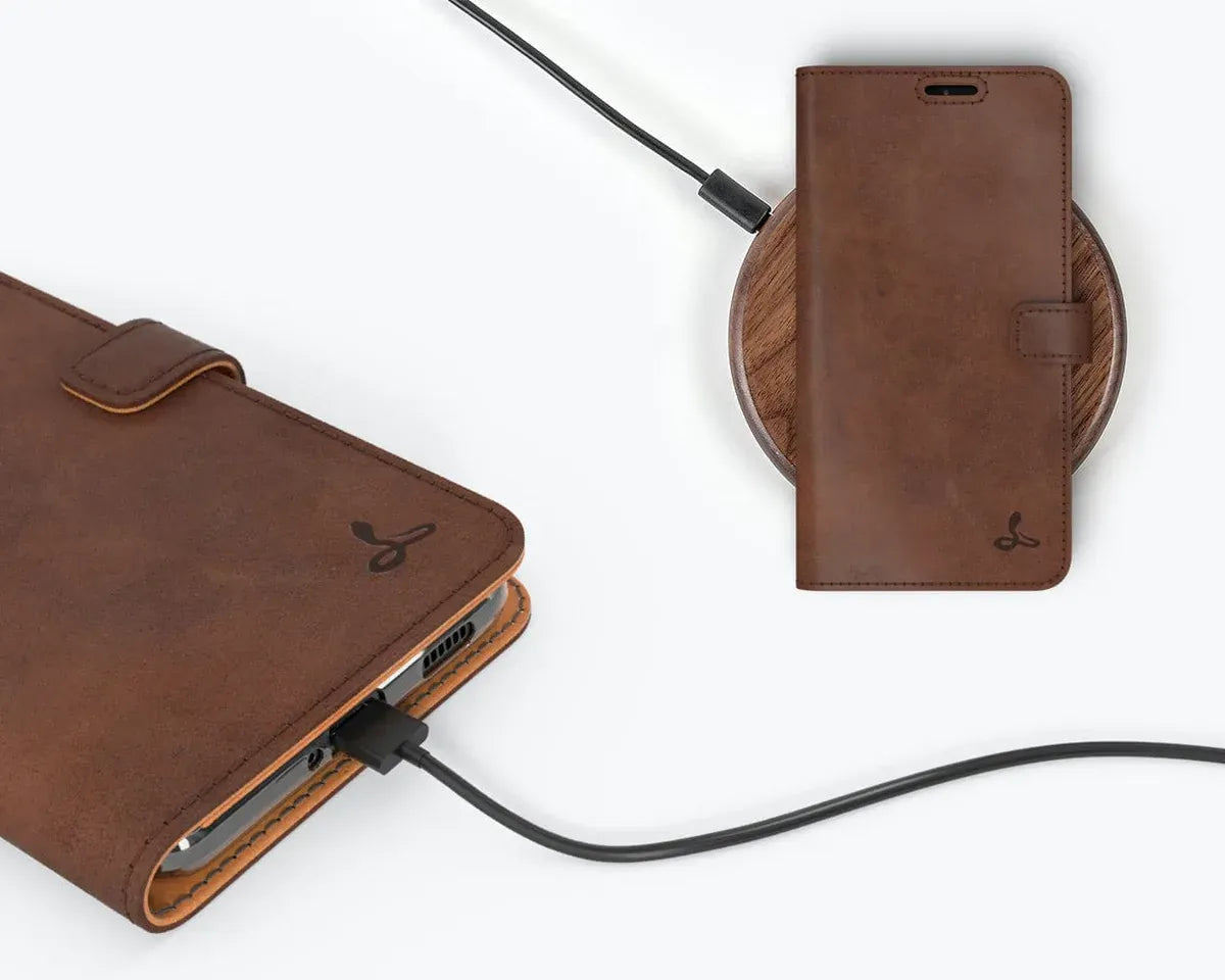 Snakehive UK Vintage Wallet Samsung Galaxy S21 Plus - Vintage Leather Wallet Phone Case Vintage Leather Wallet Case for Samsung Galaxy S21 Plus