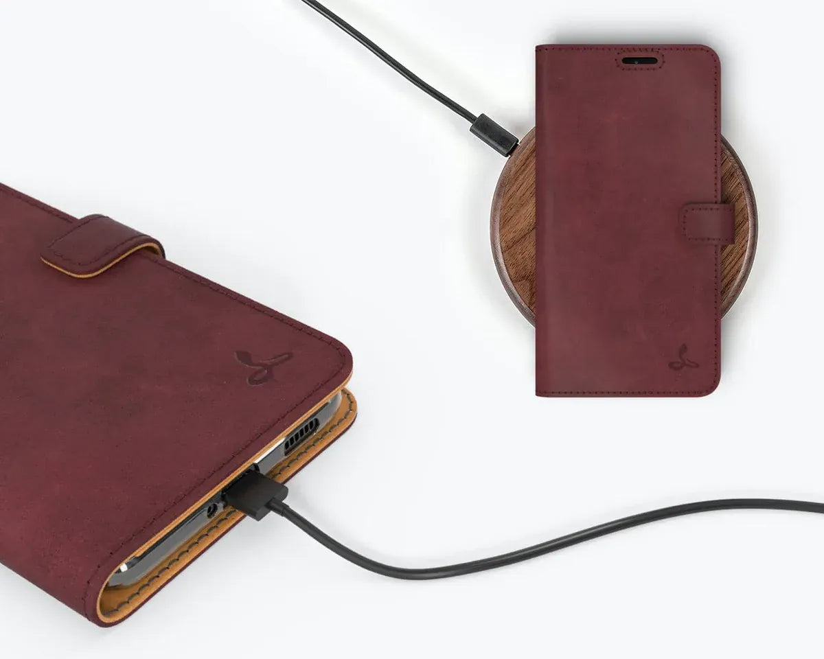 Snakehive UK Vintage Wallet Samsung Galaxy S21 Plus - Vintage Leather Wallet Phone Case Vintage Leather Wallet Case for Samsung Galaxy S21 Plus
