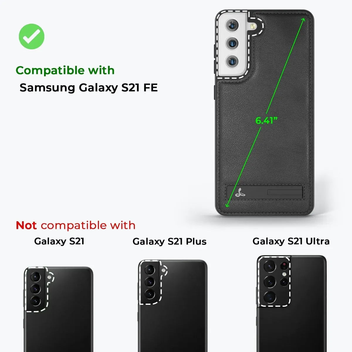 Snakehive UK Metro Case Samsung Galaxy S21 FE - Metro Leather Phone Case Metro Leather Phone Case for Samsung Galaxy S21 FE