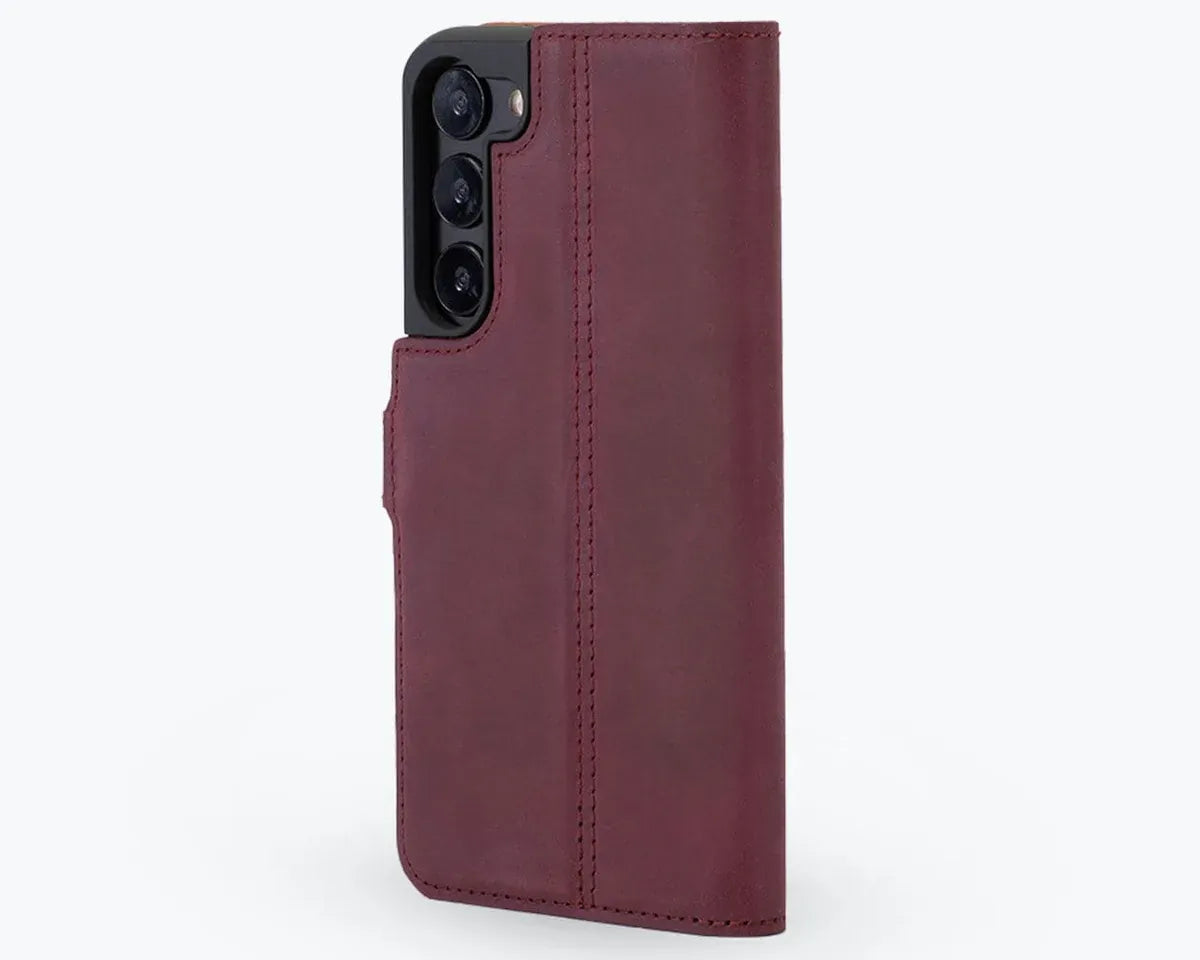 Snakehive UK Vintage Wallet Samsung Galaxy S23 Plus - Vintage Leather Wallet Phone Case Vintage Leather Wallet Case for Samsung Galaxy S23 Plus