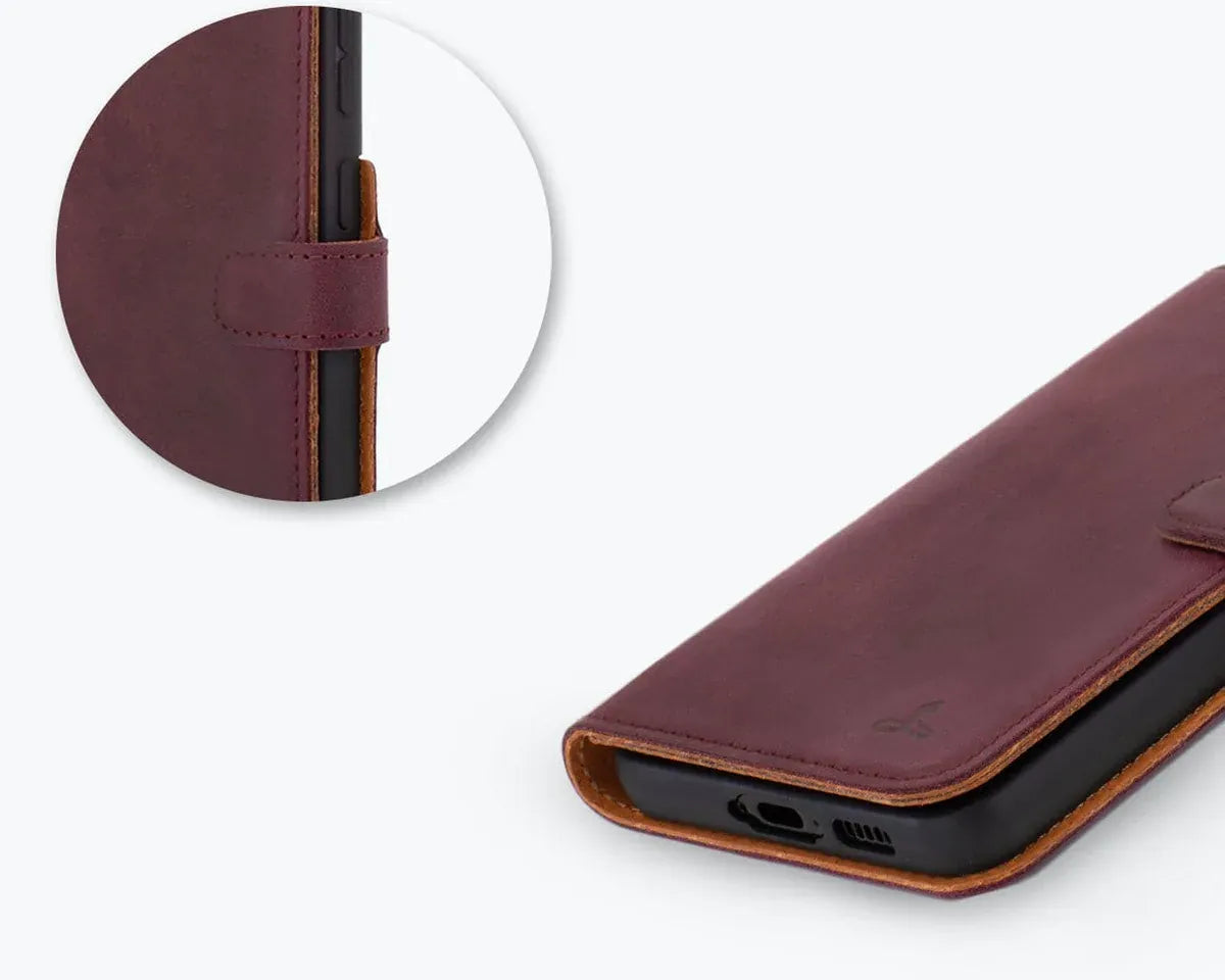 Snakehive UK Vintage Wallet Samsung Galaxy S23 Plus - Vintage Leather Wallet Phone Case Vintage Leather Wallet Case for Samsung Galaxy S23 Plus