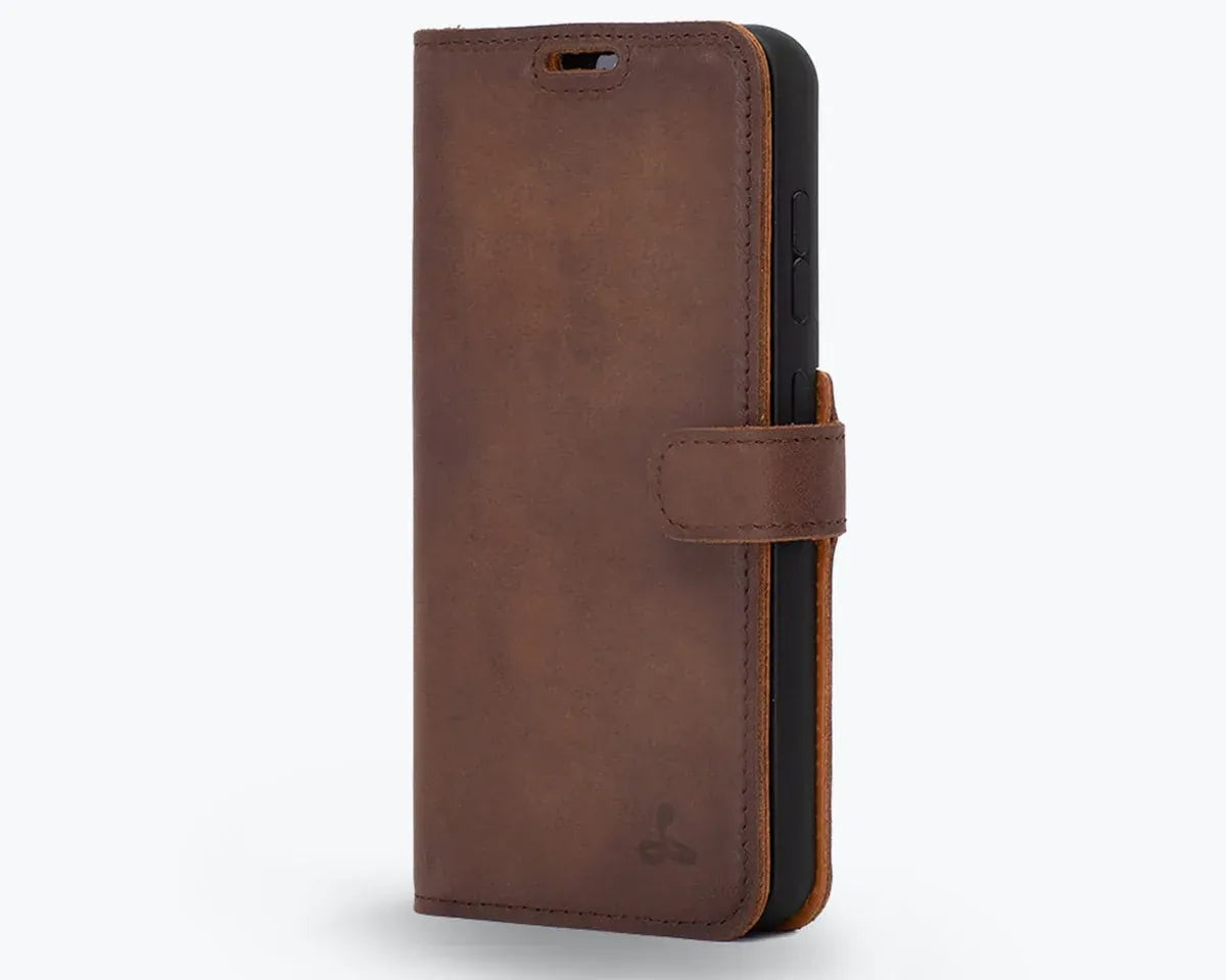 Snakehive UK Vintage Wallet Samsung Galaxy S23 - Vintage Leather Wallet Phone Case Vintage Leather Wallet Case for Samsung Galaxy S23