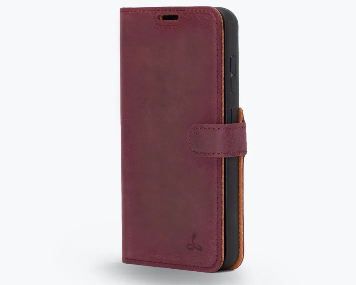 Snakehive UK Vintage Wallet Samsung Galaxy S23 - Vintage Leather Wallet Phone Case Vintage Leather Wallet Case for Samsung Galaxy S23