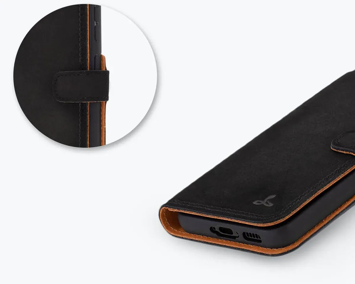 Snakehive UK Vintage Wallet Samsung Galaxy S23 - Vintage Leather Wallet Phone Case Vintage Leather Wallet Case for Samsung Galaxy S23