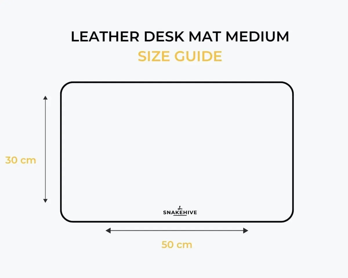 Snakehive UK Accessories Metro Leather Desk Mat - Medium Metro Leather Desk Mat - Medium | Leather Accessories
