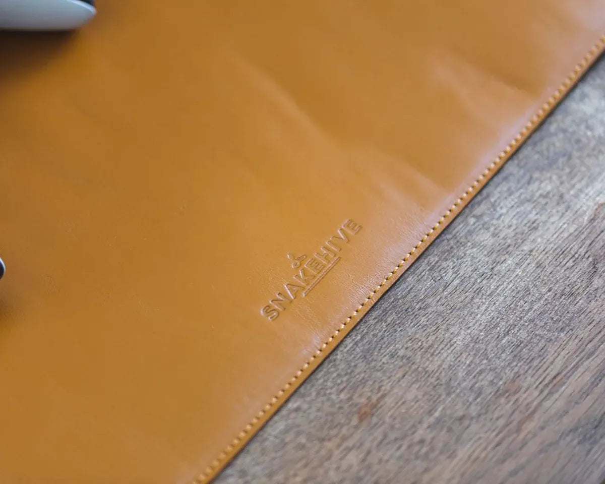 Snakehive UK Accessories Metro Leather Desk Mat - Medium Metro Leather Desk Mat - Medium | Leather Accessories