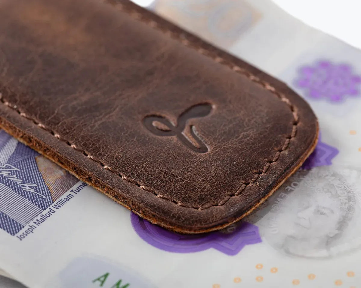 Snakehive UK Accessories Vintage Leather Money Clip Vintage Leather Money Clip | Leather Accessories