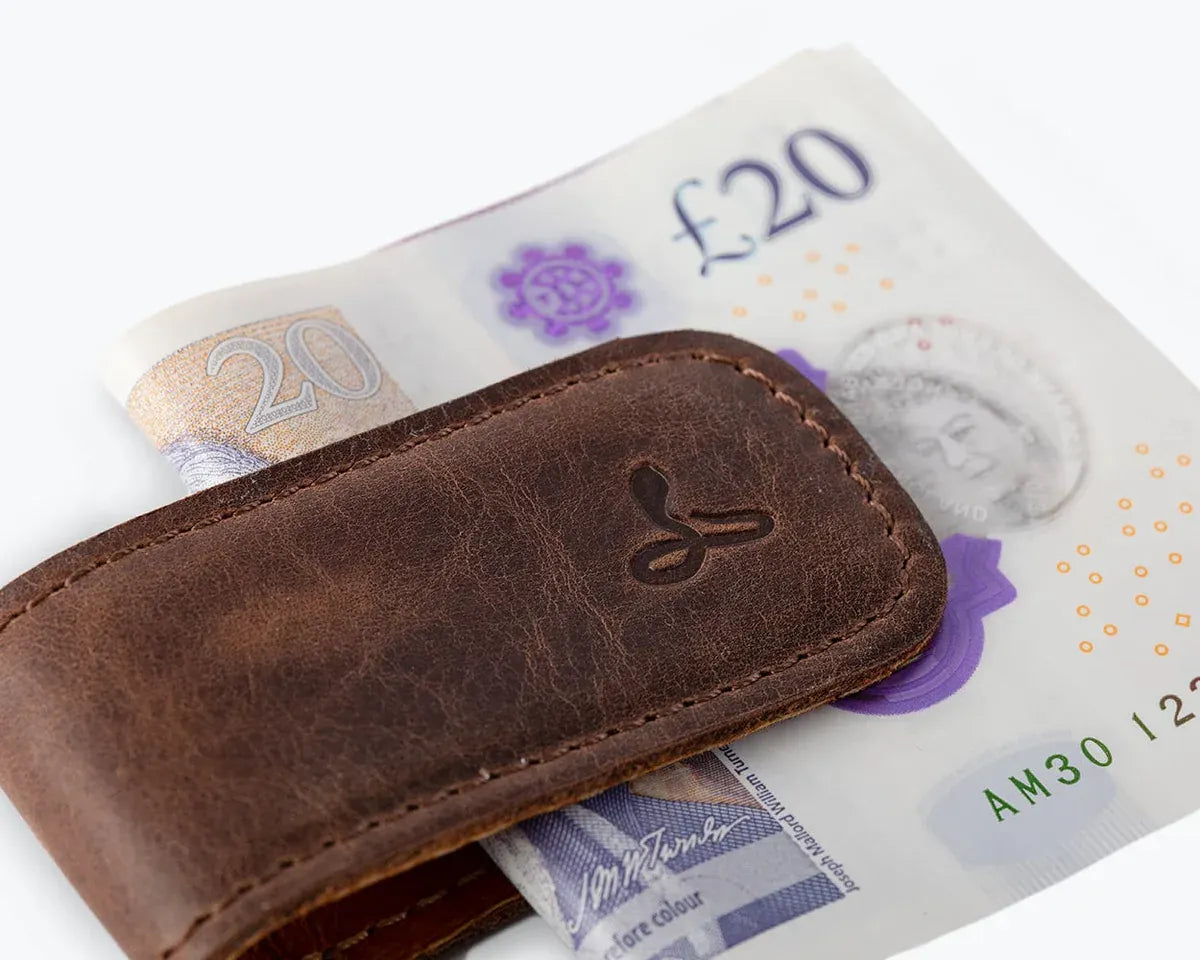Snakehive UK Accessories Vintage Leather Money Clip Vintage Leather Money Clip | Leather Accessories