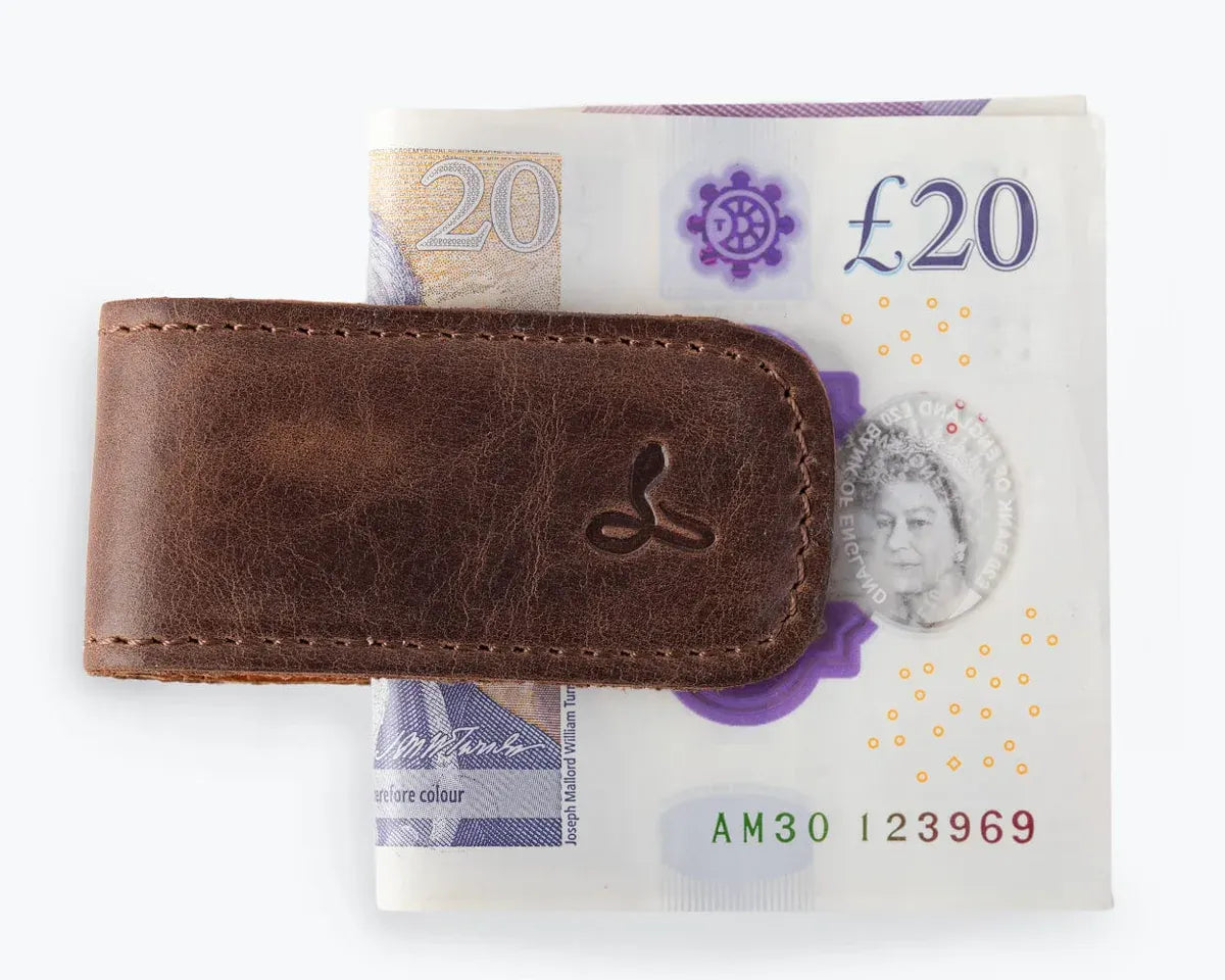 Snakehive UK Accessories Vintage Leather Money Clip Vintage Leather Money Clip | Leather Accessories