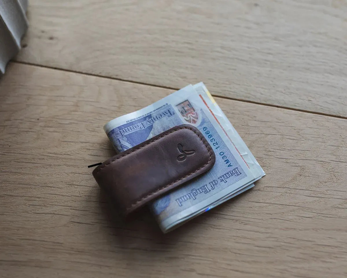 Snakehive UK Accessories Vintage Leather Money Clip Vintage Leather Money Clip | Leather Accessories