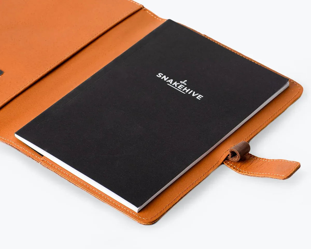 Snakehive Accessories Vintage A5 Leather Notebook Cover Vintage A5 Leather Notebook Cover | Leather Accessories