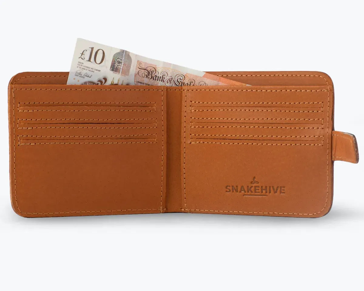 Snakehive UK Accessories Vintage Leather Money Wallet (With Clasp) Vintage Leather Money Wallet (Clasp) | Leather Accessories