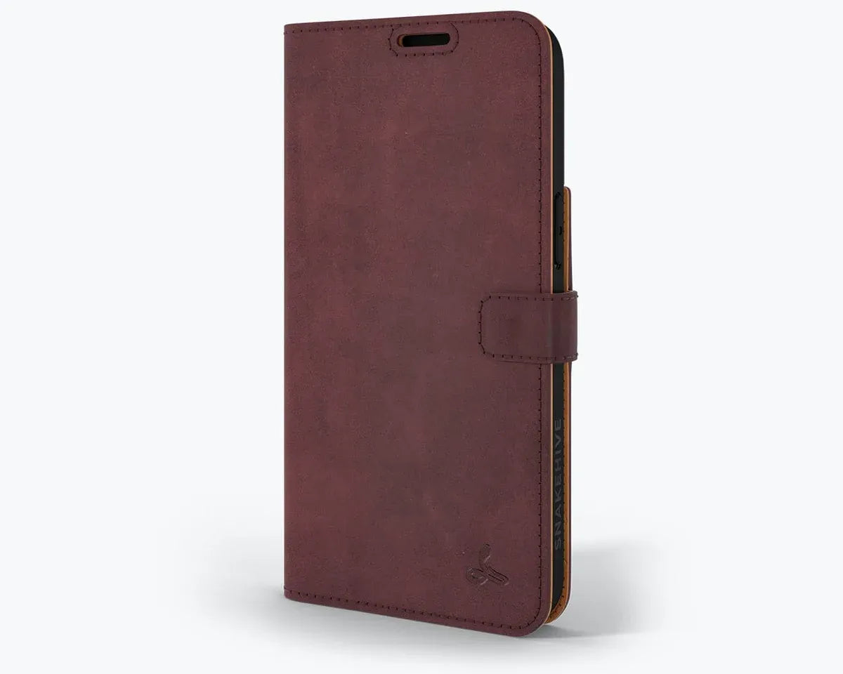 Snakehive UK Vintage Wallet Apple iPhone 14 Pro Max - Vintage Leather Wallet Phone Case Vintage Leather Wallet Case for Apple iPhone 14 Pro Max