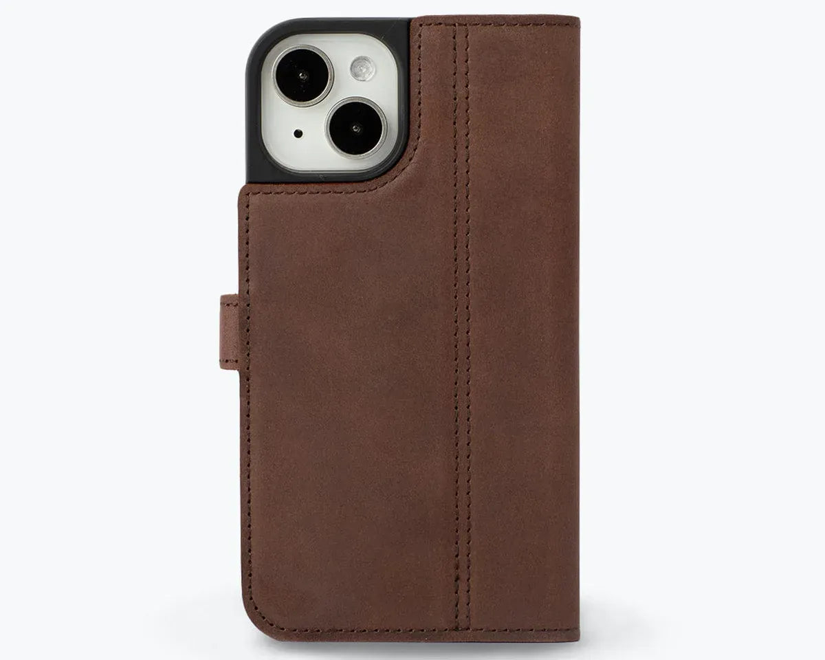 Snakehive Vintage Wallet Apple iPhone 15 - Vintage Leather Wallet Phone Case  iPhone 15 | Leather Wallet Case | Snakehive