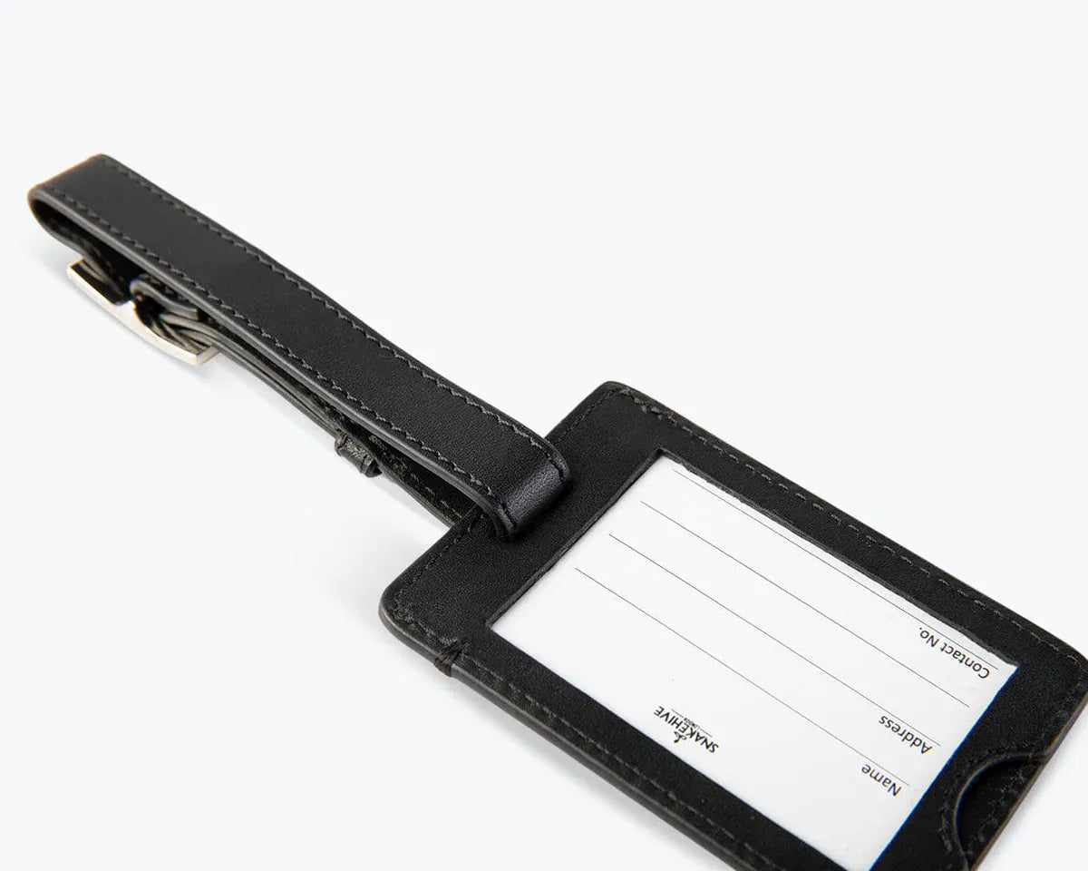 Snakehive Accessories Leather Luggage Tag - The Essential Collection Essential Leather Luggage Tag | Leather Accessories