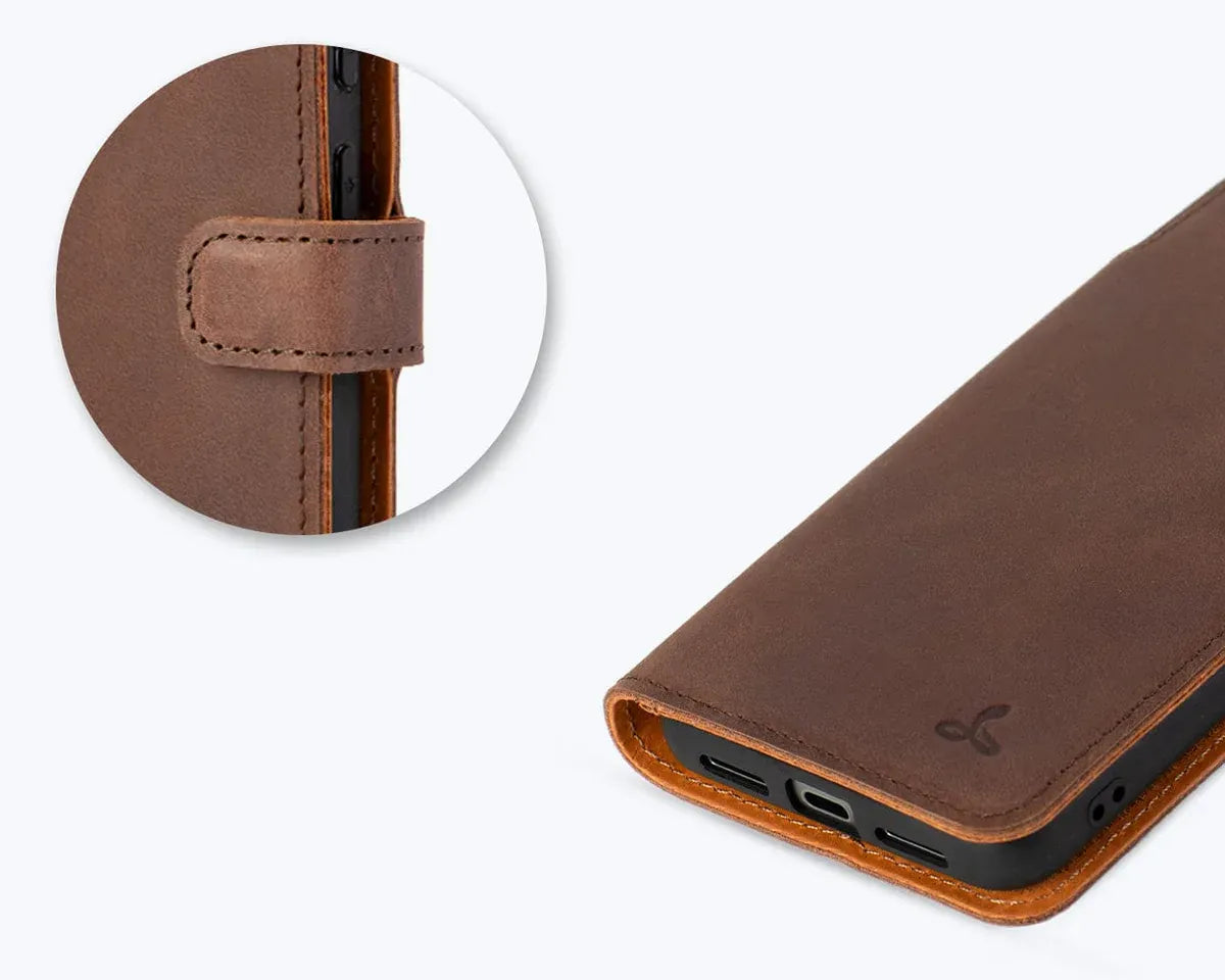 Snakehive Vintage Wallet Google Pixel 8 - Vintage Leather Wallet Phone Case Vintage Leather Wallet Case for Google Pixel 8