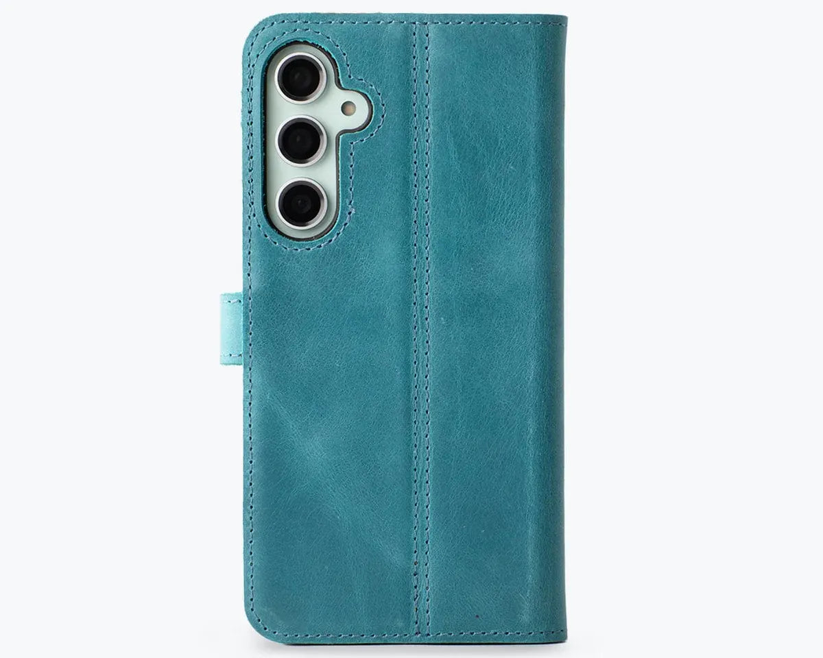 Snakehive Vintage Wallet Samsung Galaxy S24 FE - Vintage Leather Wallet Phone Case Vintage Leather Wallet Case for Samsung Galaxy S24 FE