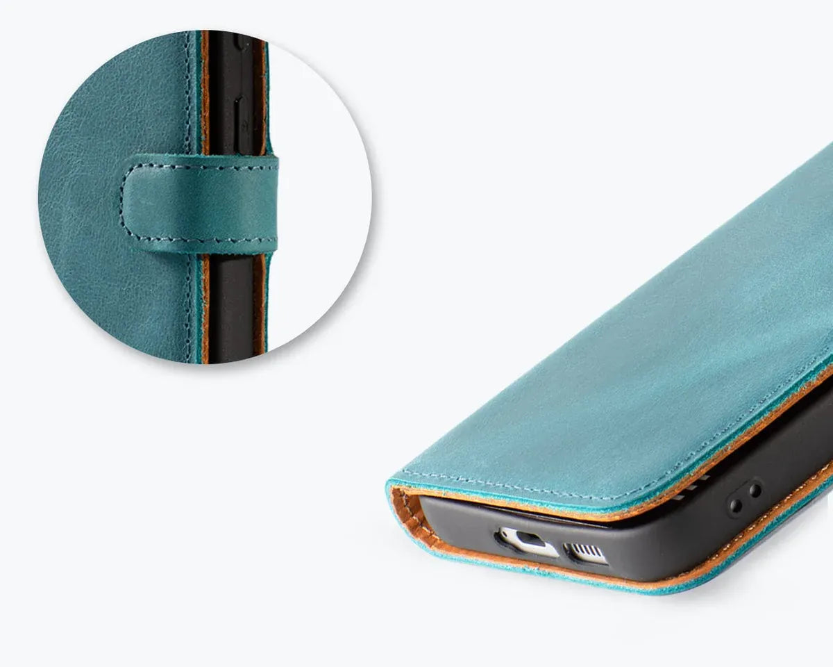 Snakehive Vintage Wallet Samsung Galaxy S24 FE - Vintage Leather Wallet Phone Case Vintage Leather Wallet Case for Samsung Galaxy S24 FE