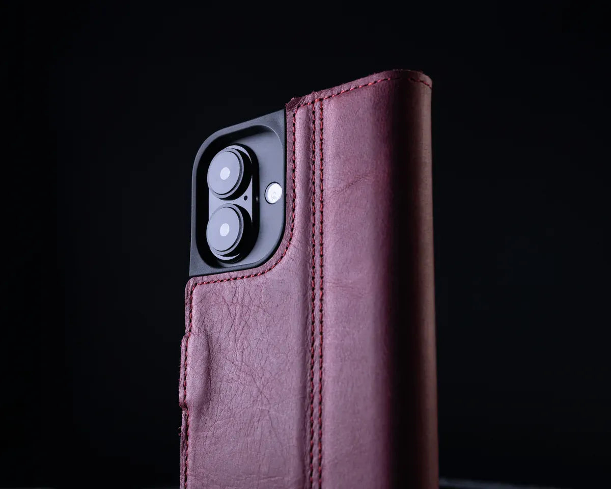 Snakehive Vintage Wallet Apple iPhone 16 Plus - Vintage Leather Wallet Phone Case Vintage Leather Wallet Case for Apple iPhone 16 Plus