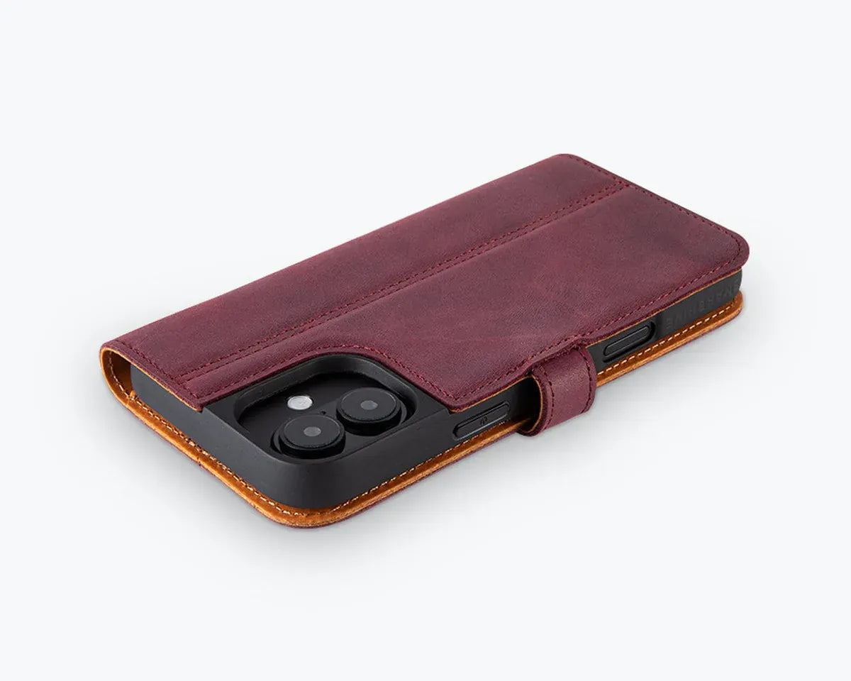 Snakehive Vintage Wallet Apple iPhone 16 Plus - Vintage Leather Wallet Phone Case Vintage Leather Wallet Case for Apple iPhone 16 Plus