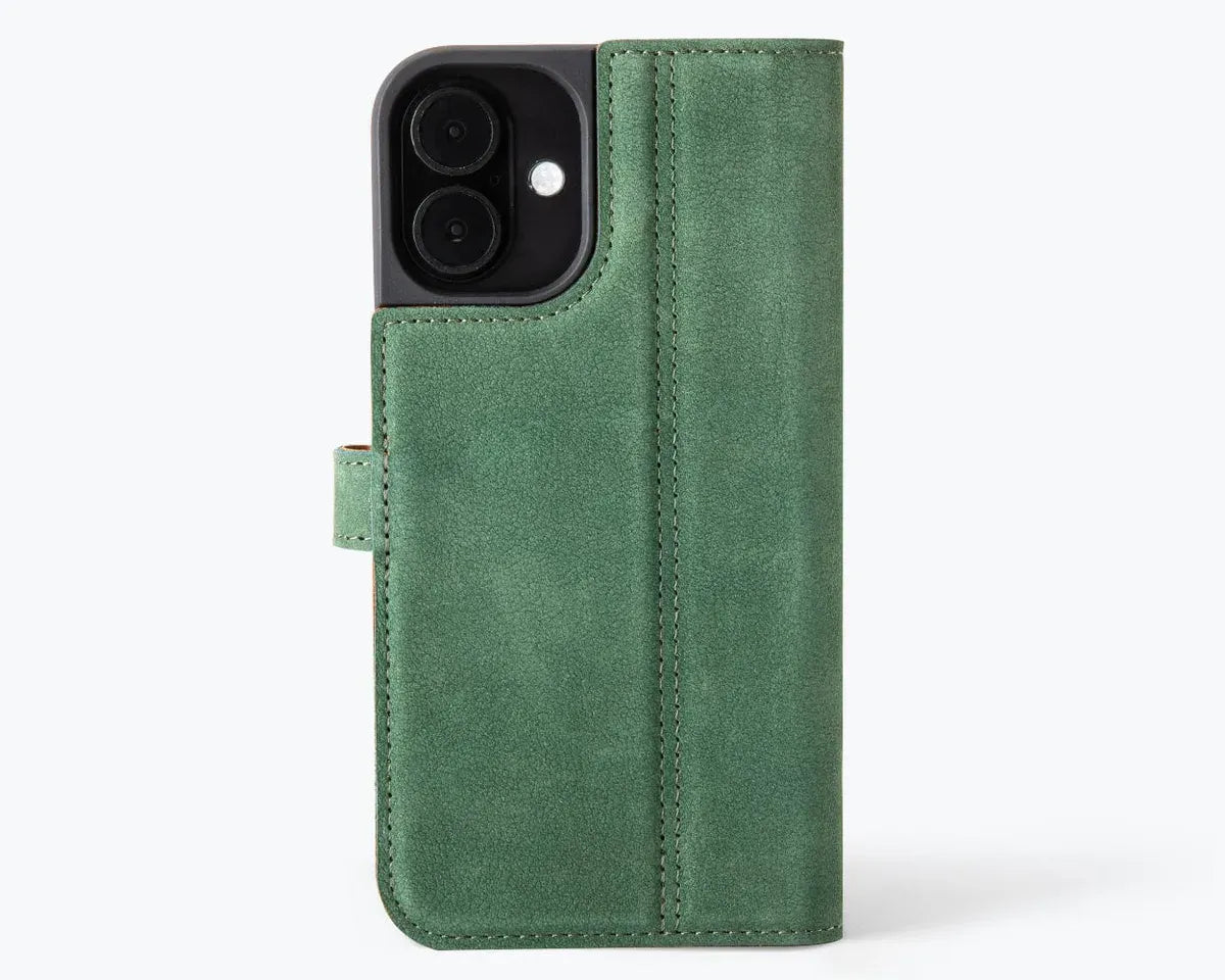 Snakehive Vintage Wallet Apple iPhone 16 Plus - Vintage Leather Wallet Phone Case Vintage Leather Wallet Case for Apple iPhone 16 Plus
