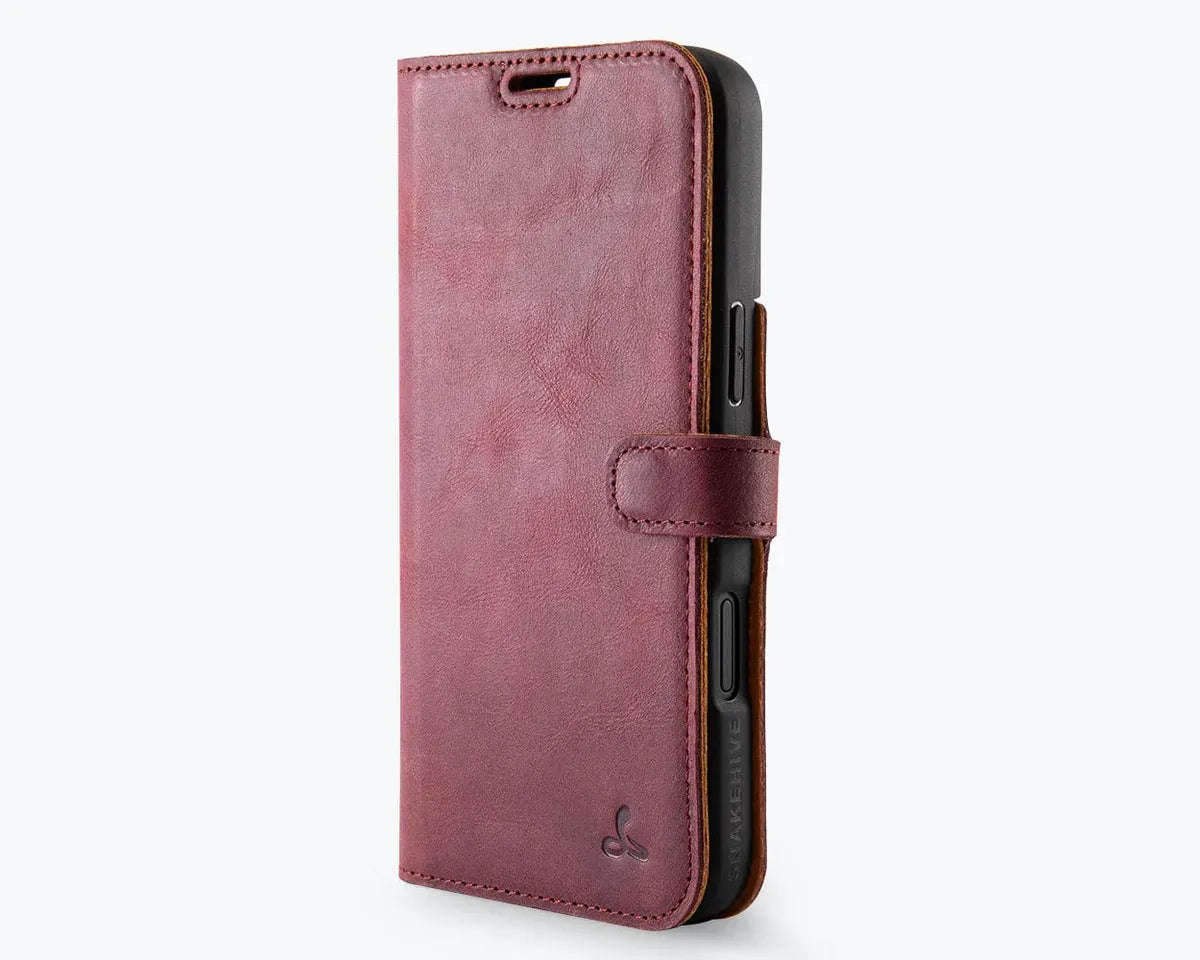 Snakehive Vintage Wallet Apple iPhone 16 Plus - Vintage Leather Wallet Phone Case Vintage Leather Wallet Case for Apple iPhone 16 Plus