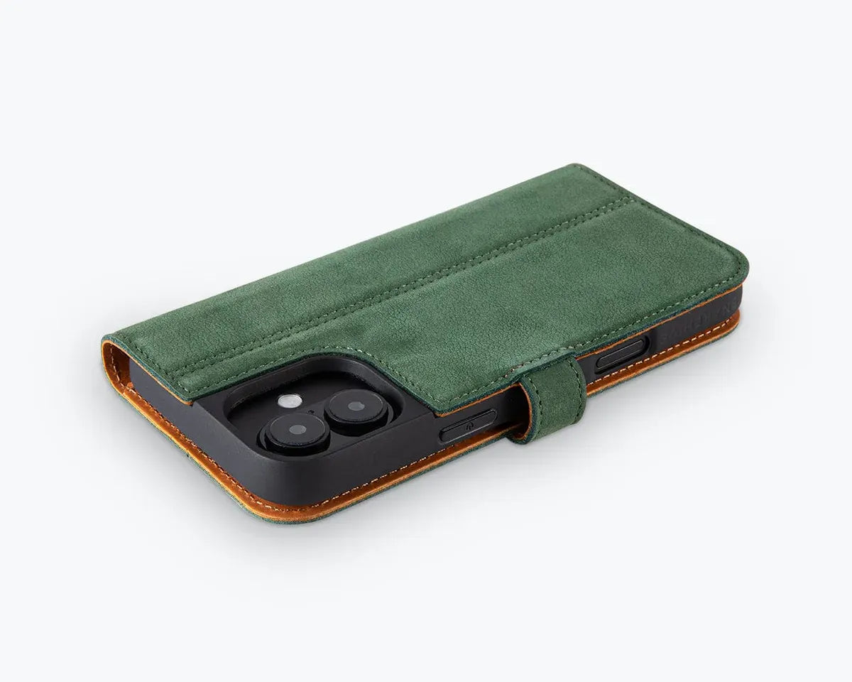 Snakehive Vintage Wallet Apple iPhone 16 Plus - Vintage Leather Wallet Phone Case Vintage Leather Wallet Case for Apple iPhone 16 Plus