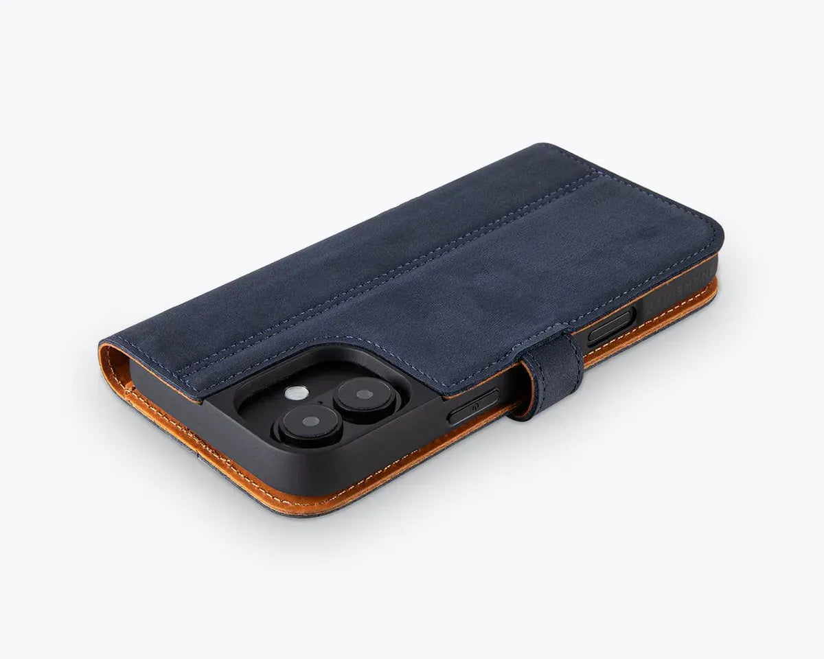 Snakehive Vintage Wallet Apple iPhone 16 Plus - Vintage Leather Wallet Phone Case Vintage Leather Wallet Case for Apple iPhone 16 Plus