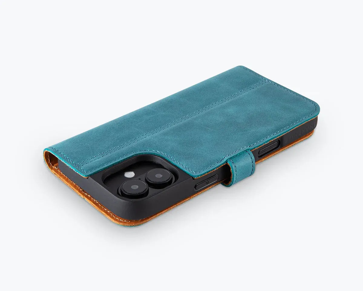 Snakehive Vintage Wallet Apple iPhone 16 Plus - Vintage Leather Wallet Phone Case Vintage Leather Wallet Case for Apple iPhone 16 Plus
