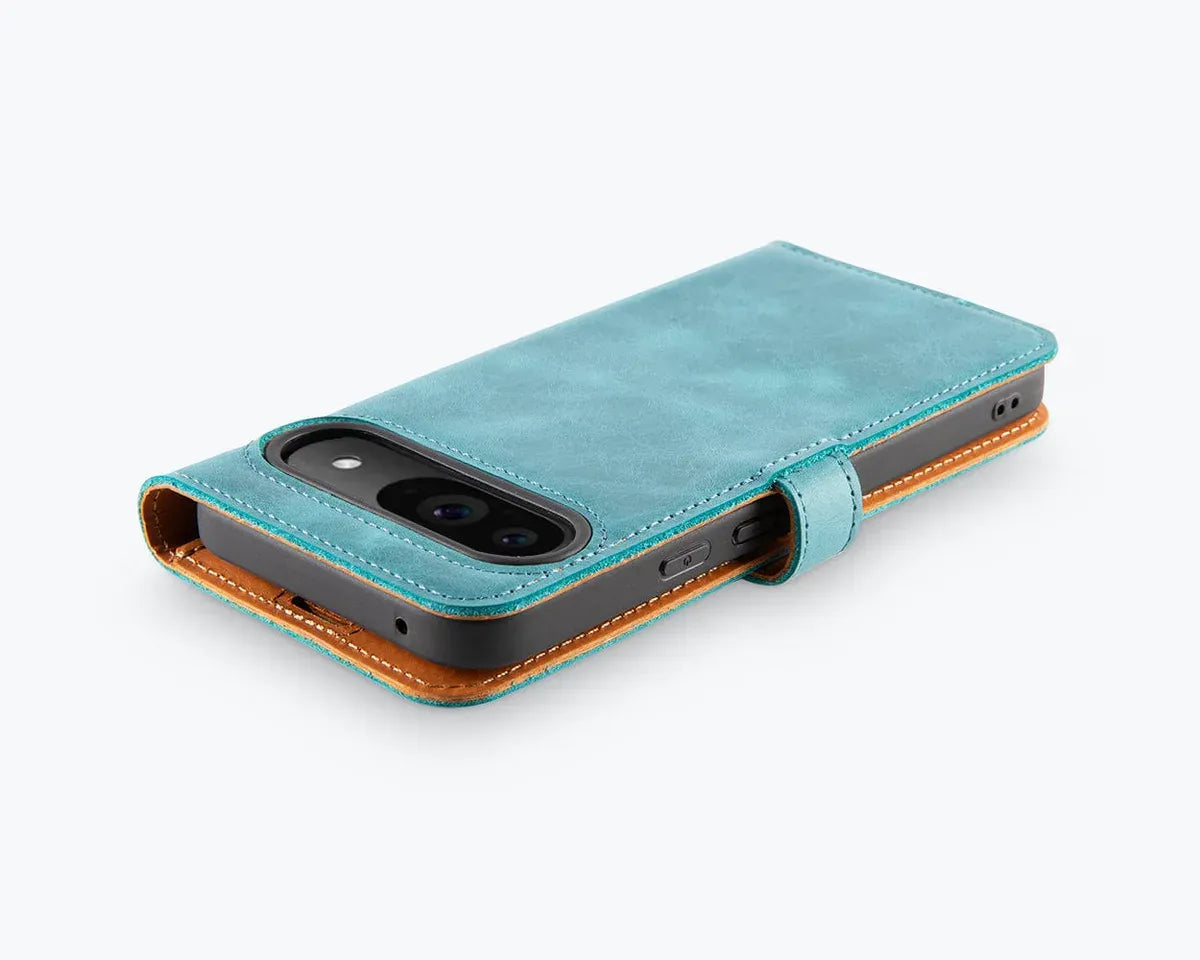 Snakehive Vintage Wallet Google Pixel 9 Pro XL - Vintage Leather Wallet Phone Case Vintage Leather Wallet Case for Google Pixel 9 Pro XL