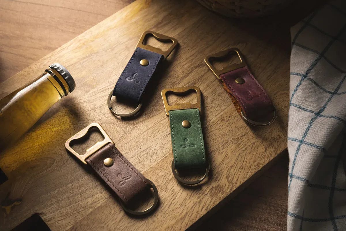 Snakehive Accessories Leather Bottle Opener Vintage Leather Bottle Opener | Leather Accessories